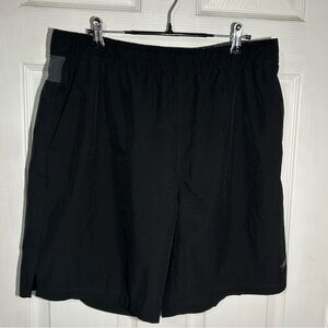 Speedo Men's Swim Trunk Tech Volley UPF 50+  Trunk Lined Size Large Black